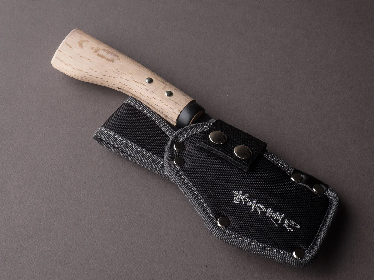 Ajikataya - Old Style Hatchet - Tsuchime - 105mm - Oak Wood Handle - Double Bevel - Image 11
