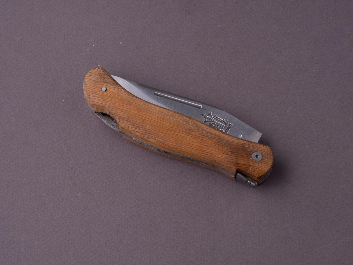 Arbalète - Folding Knife - Laguiole Cube - Lock Back-  85mm - Oak Handle - Image 3