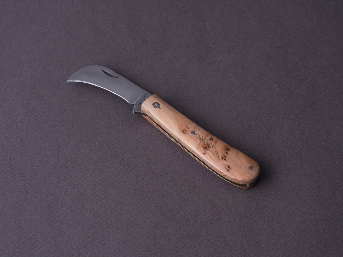Coursolle - Mushroom Knife - Serpette - 75mm Buis - Olive Wood