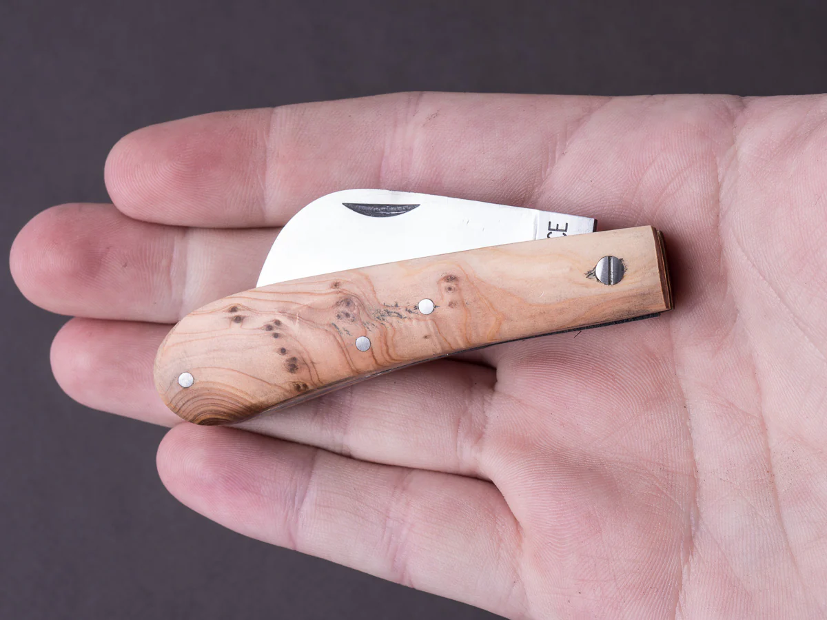 Coursolle - Mushroom Knife - Serpette - 75mm Buis - Olive Wood - Image 7