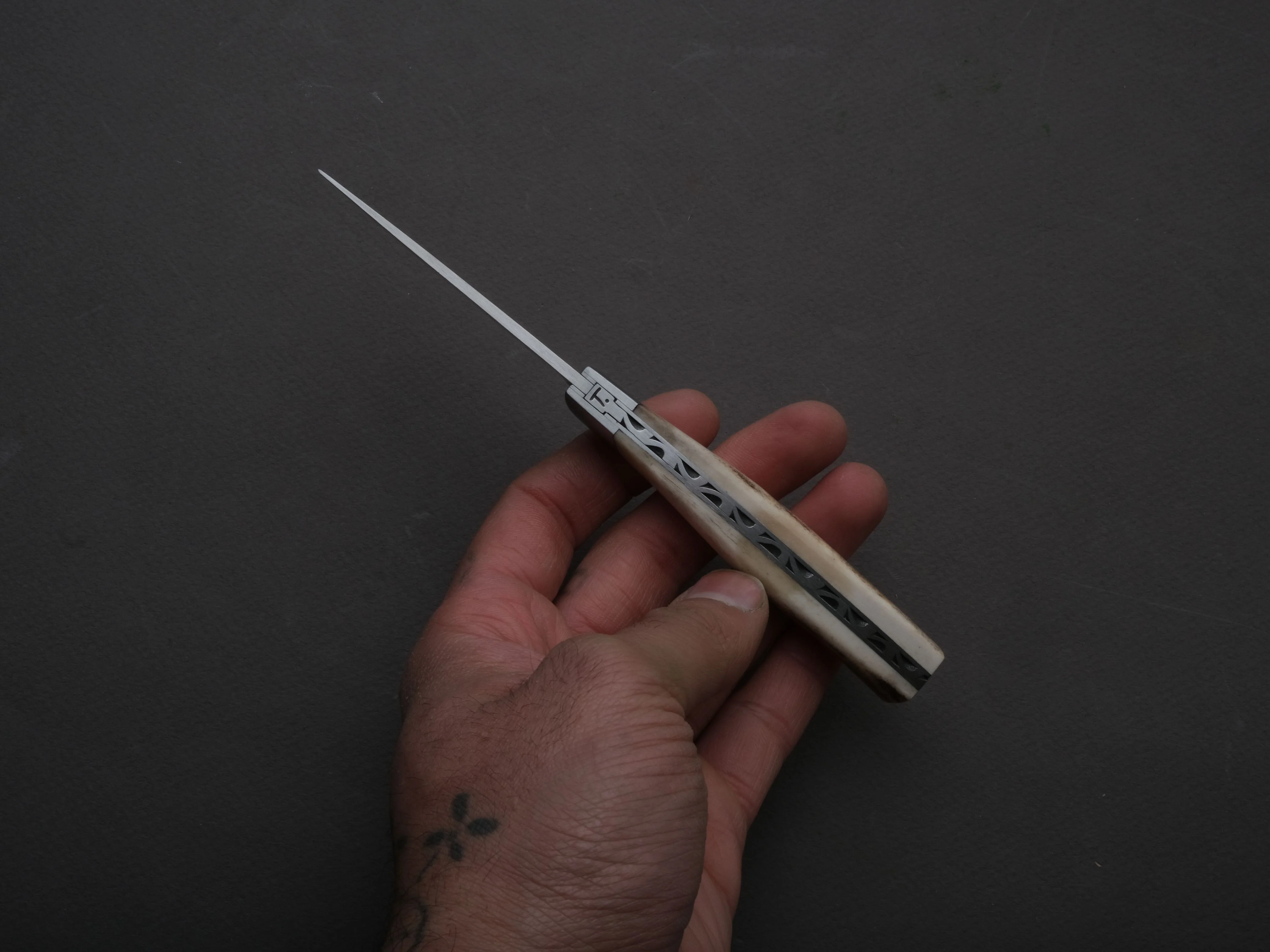 Coutellerie Chambriard - Folding Knife - Le Thiers "Compact" - Slip Joint - 70mm - Stag Horn Handle - Image 4