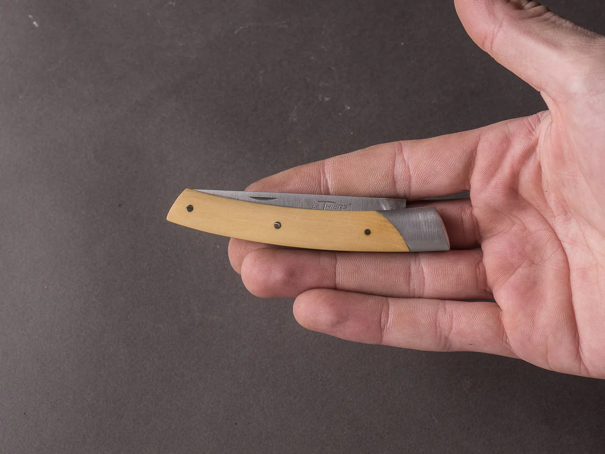Coutellerie Chambriard - Folding Knife - Le Thiers "Compact" - Slip Joint - 70mm - Box Wood Handle - Image 5