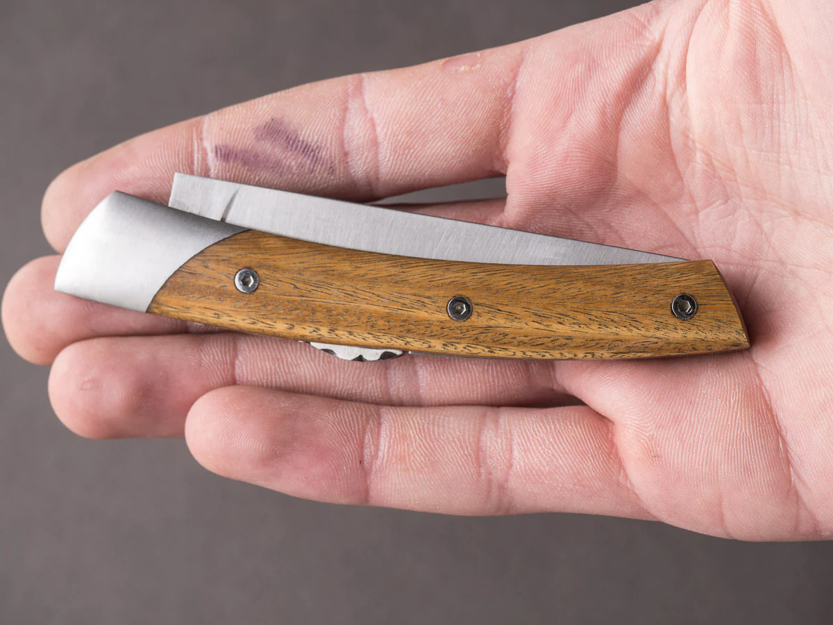 Coutellerie Chambriard - Folding Knife - Le Thiers "Mi-Jo" - Lock Back - 80mm - Palo Santo Handle - Image 4