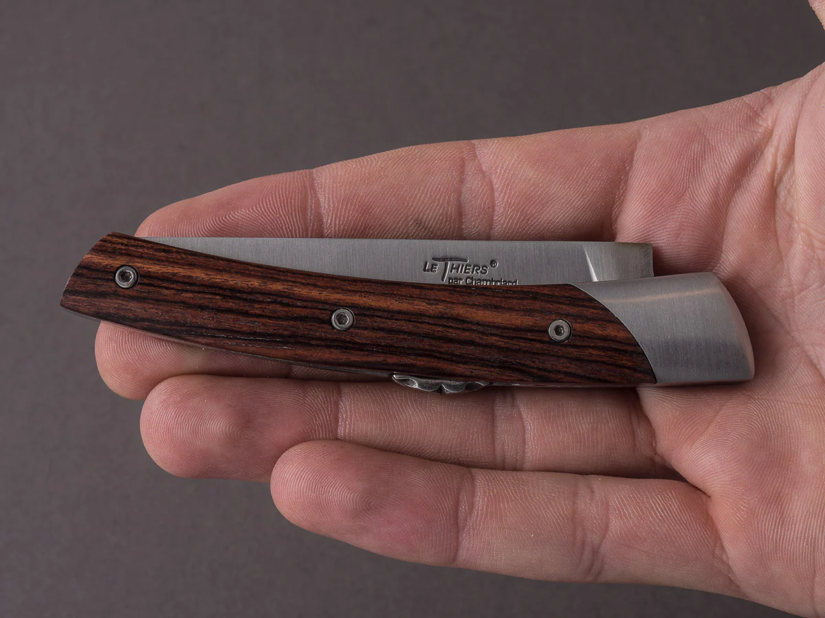 Coutellerie Chambriard - Folding Knife - Le Thiers "Mi-Jo" - Lock Back - 80mm - Violet Handle - Image 4