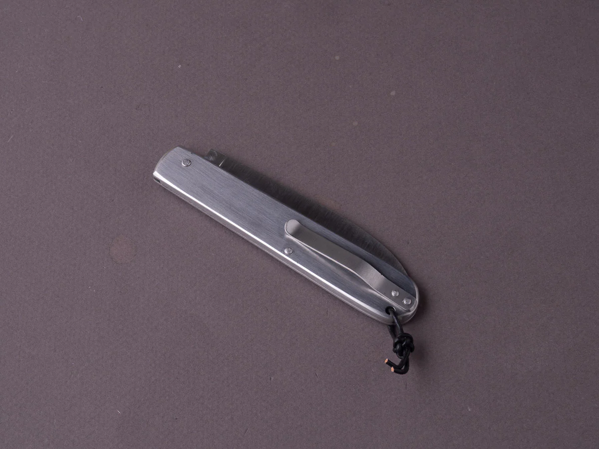 Coutellerie Maria - Folding Knife - Canif - 14C28N -  85mm - Satin Handle - Pocket Clip - Image 2