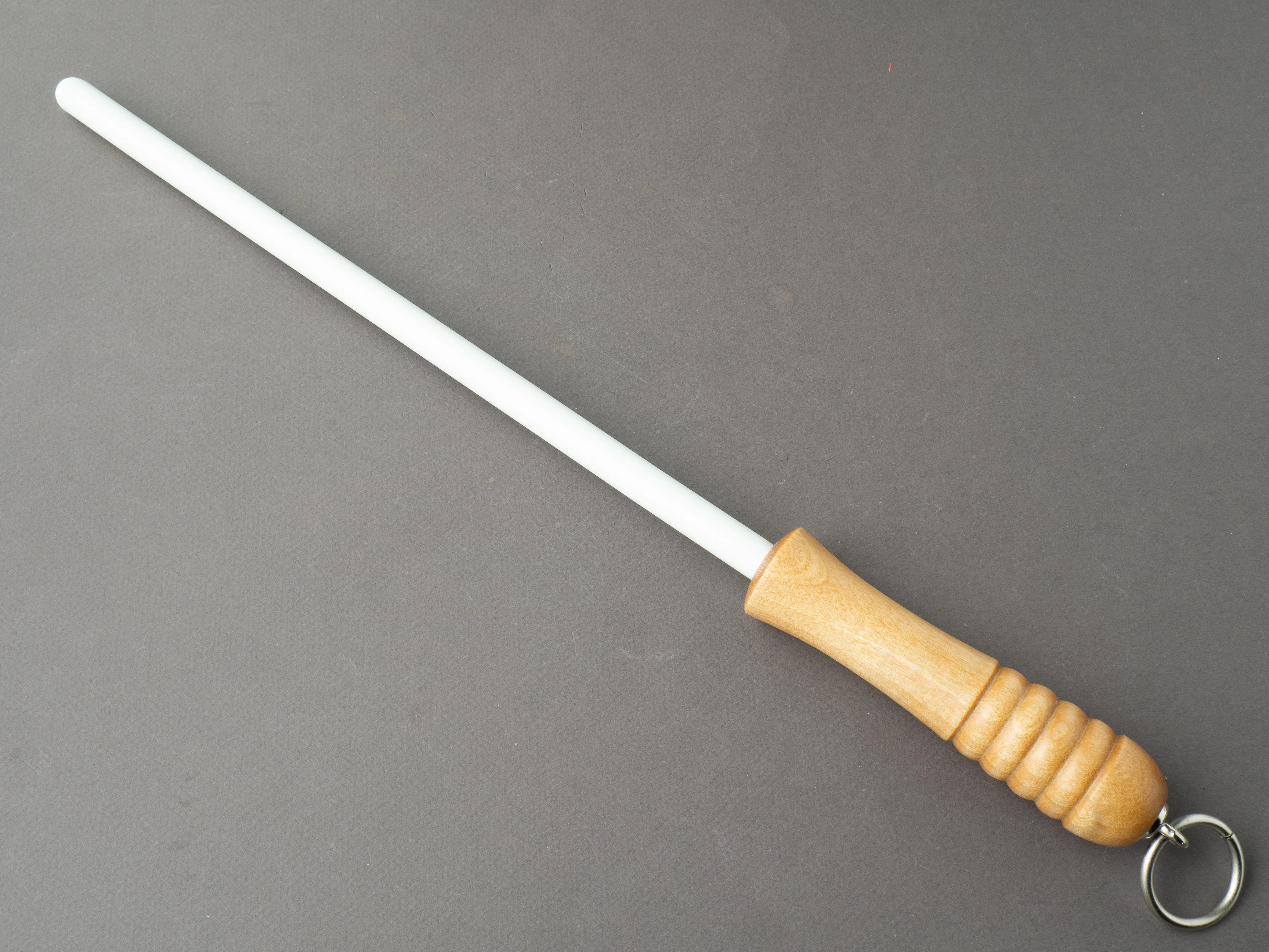 Idahone 12" Fine Grit Ceramic Honing Rod - Rock Maple Handle