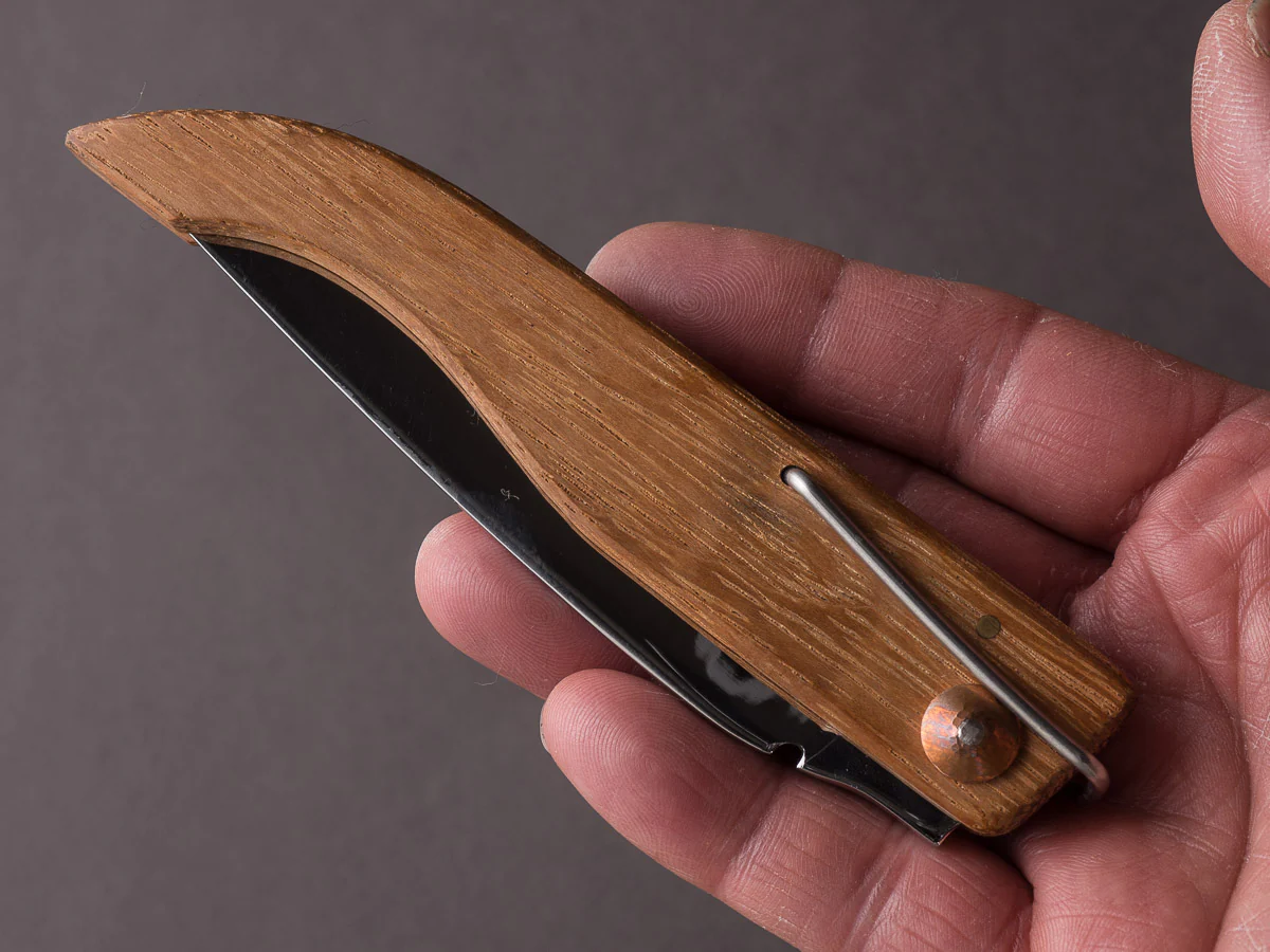 Farol - Folding Knife - Encan - 120mm - Oak - Image 12