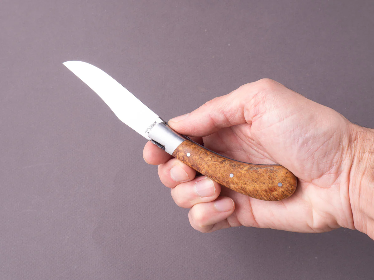 Fontenille-Pataud  - Folding Knife - Capuchadou - Slip Joint - 14C28N - 75mm - Amboyna Handle - Image 4