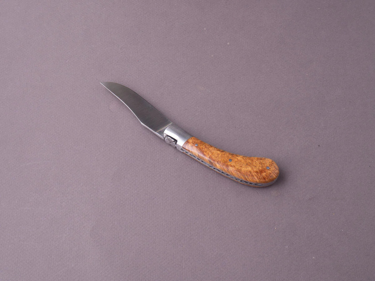 Fontenille-Pataud  - Folding Knife - Capuchadou - Slip Joint - 14C28N - 75mm - Amboyna Handle - Image 7