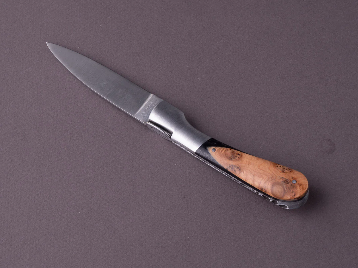 Fontenille-Pataud - Corsican Pialincu - 110mm Folding - Spring System -Ebony & Juniper Handle - Image 4