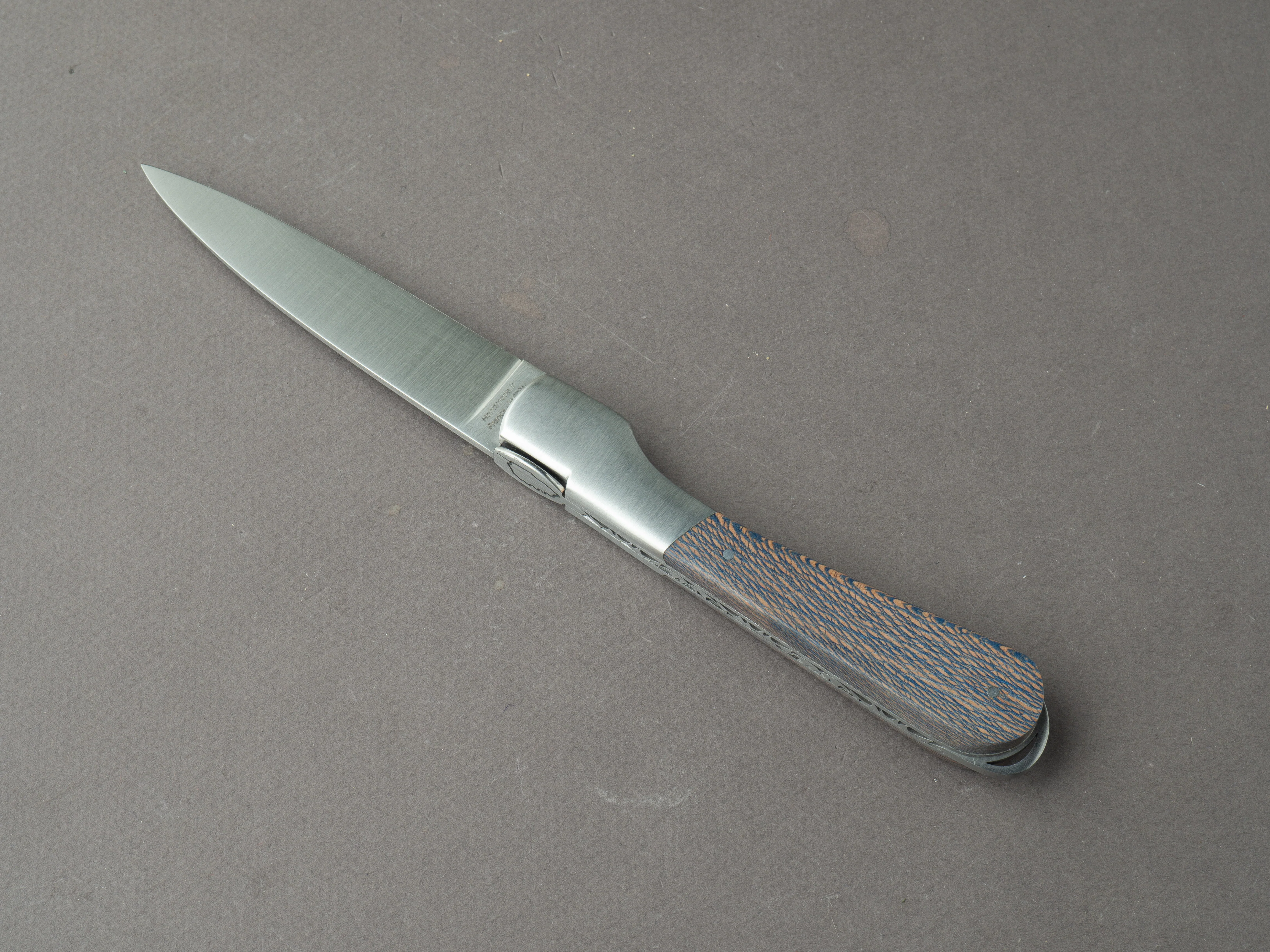 Fontenille-Pataud - Corsican Sperone - 120mm Folding - Lever Lock - Stabilized Blue Palm - Image 2