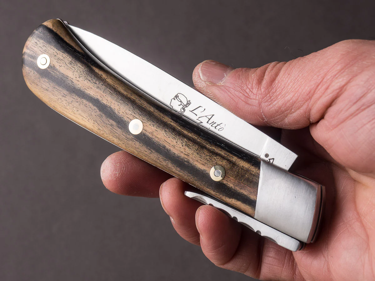 Fontenille-Pataud - Folding Knife - Corsican L'Anto - Royal Ebony - Lever Lock - 120mm - Image 10
