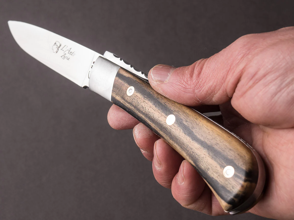 Fontenille-Pataud - Folding Knife - Corsican L'Anto - Royal Ebony - Lever Lock - 120mm - Image 7