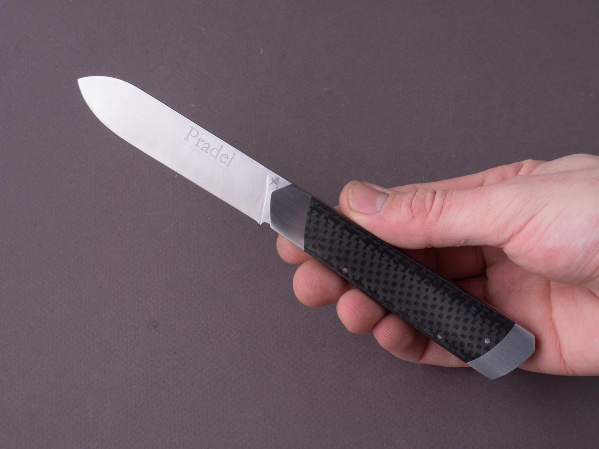 Fontenille Pataud - Folding Knife - Le Pradel - 14C28N - 90mm - Carbon Fiber Handle - Image 6