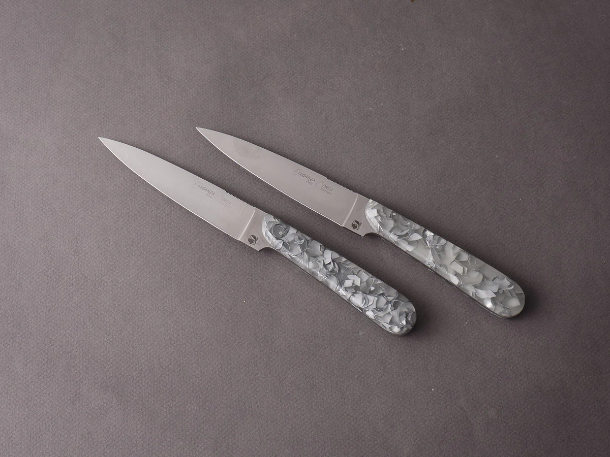 Fontenille-Pataud - Steak/Table Knives - Eleganza Corsa - Phosphorescent - Set of 2