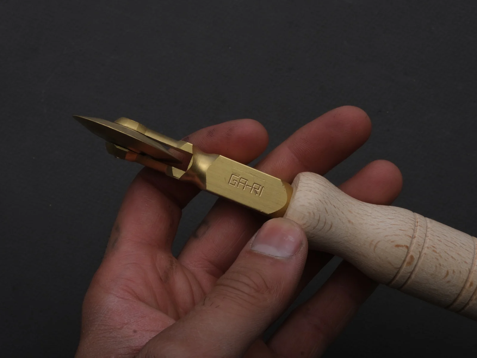 Ga.Ri. Torneria - Brass Pasta Wheel - Smooth - Image 2