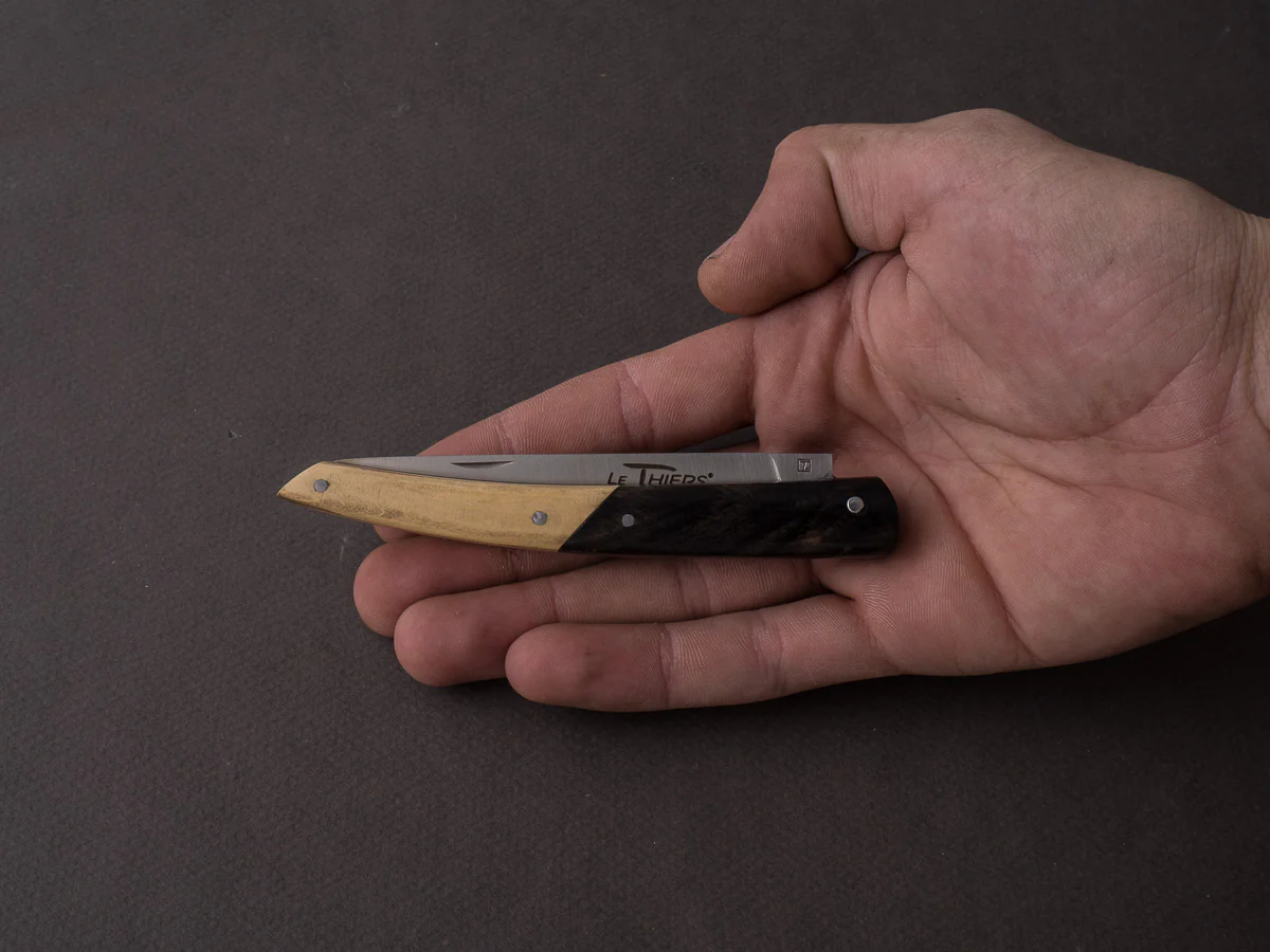 Goyon-Chazeau - Le Thiers - Folding Knife - Duo Ebony & Boxwood - Image 8