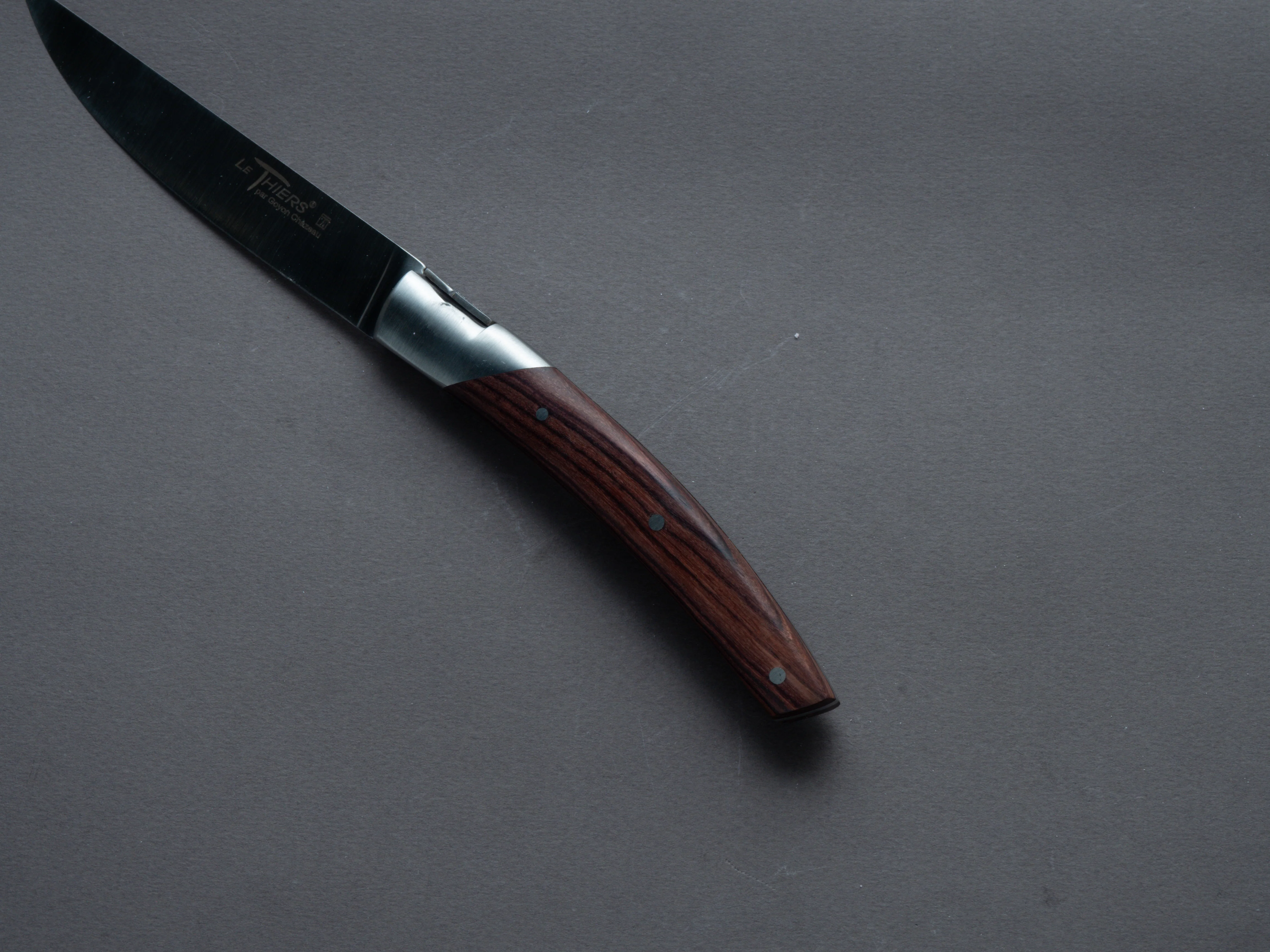 Goyon Chazeau - Le Thiers Pirou Avantage  - Steak/Table Knives - Violet Wood Handle - Image 6