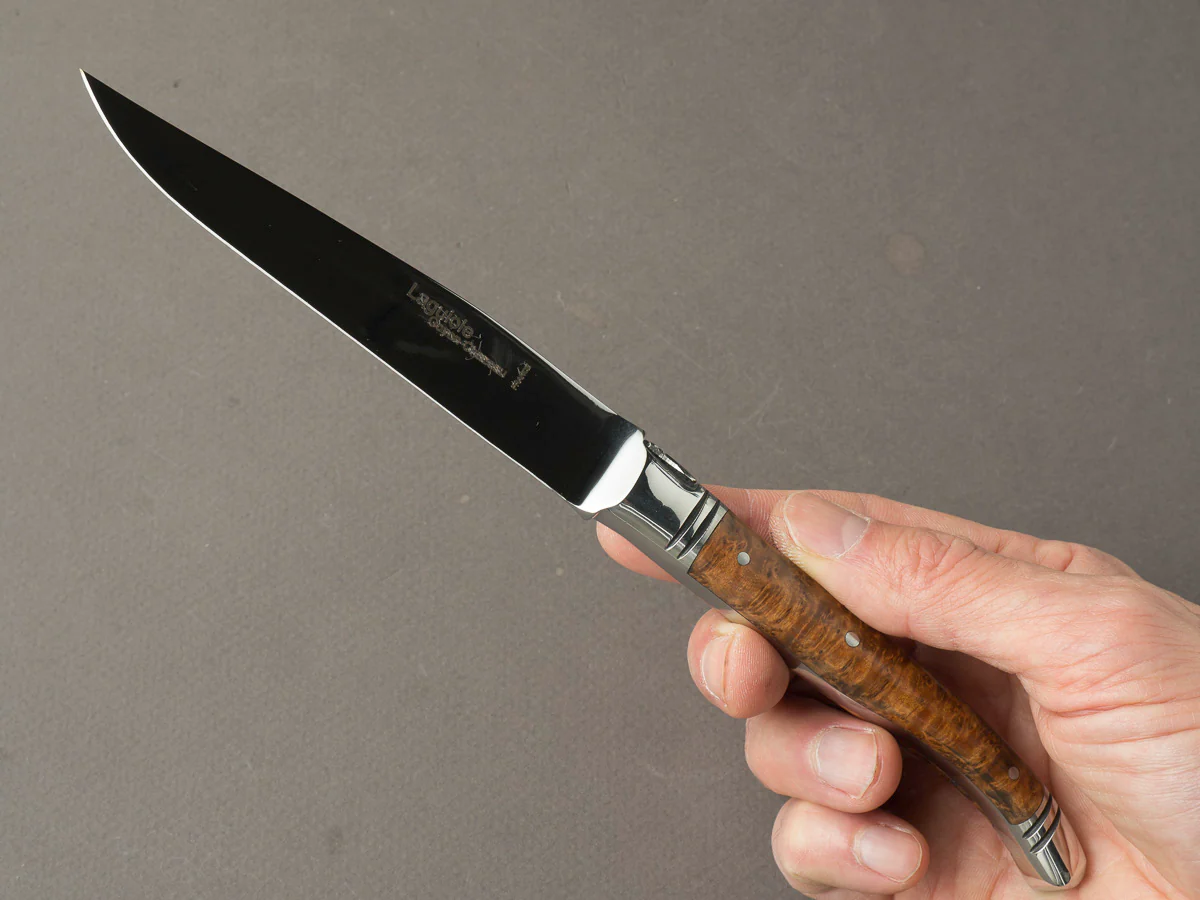 Goyon Chazeau - Steak/Table Knives - Laguiole Avantage - Thuya Wood - Set of 6 - Image 6