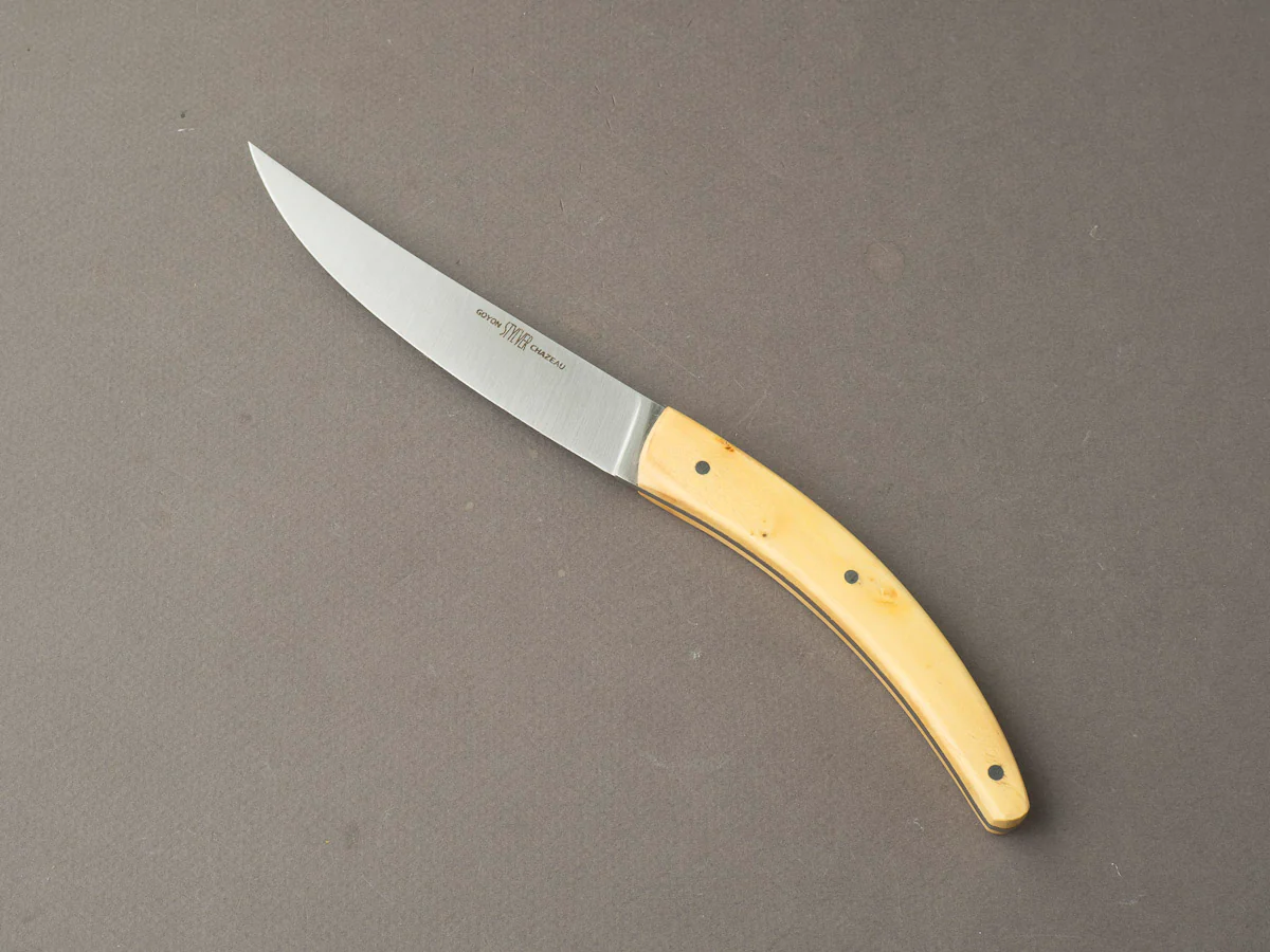 Goyon Chazeau - Styl'ver Brasserie - Steak/Table Knives - Boxwood Handles - Set of 6 - Image 2