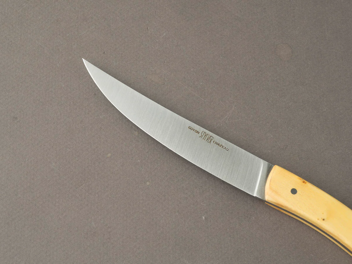 Goyon Chazeau - Styl'ver Brasserie - Steak/Table Knives - Boxwood Handles - Set of 6 - Image 3