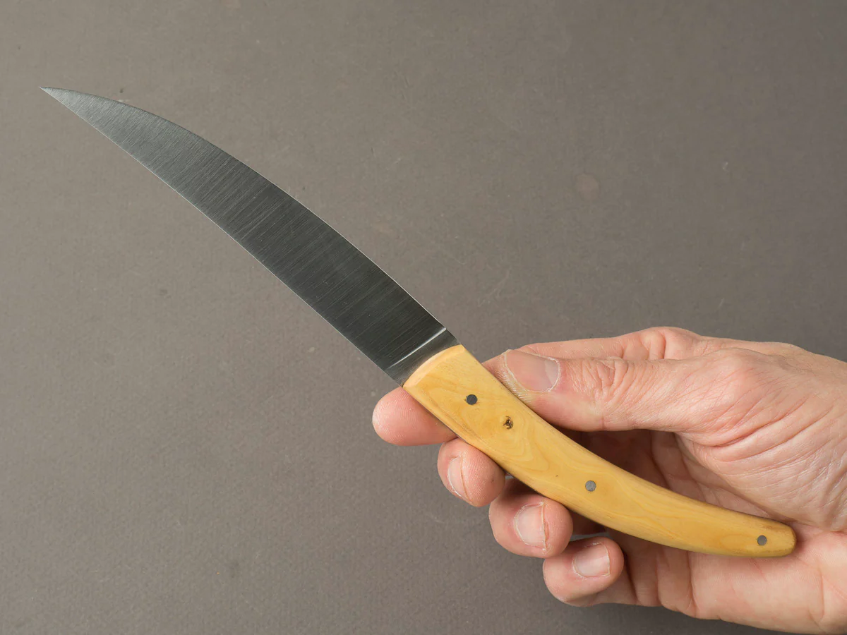 Goyon Chazeau - Styl'ver Brasserie - Steak/Table Knives - Boxwood Handles - Set of 6 - Image 7