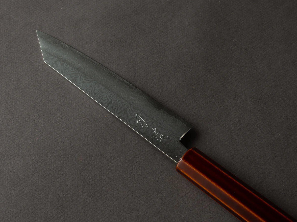 HADO - Kijiro - Ginsan - Damascus - 150mm Kiritsuke Petty - Urushi Handle - Image 3