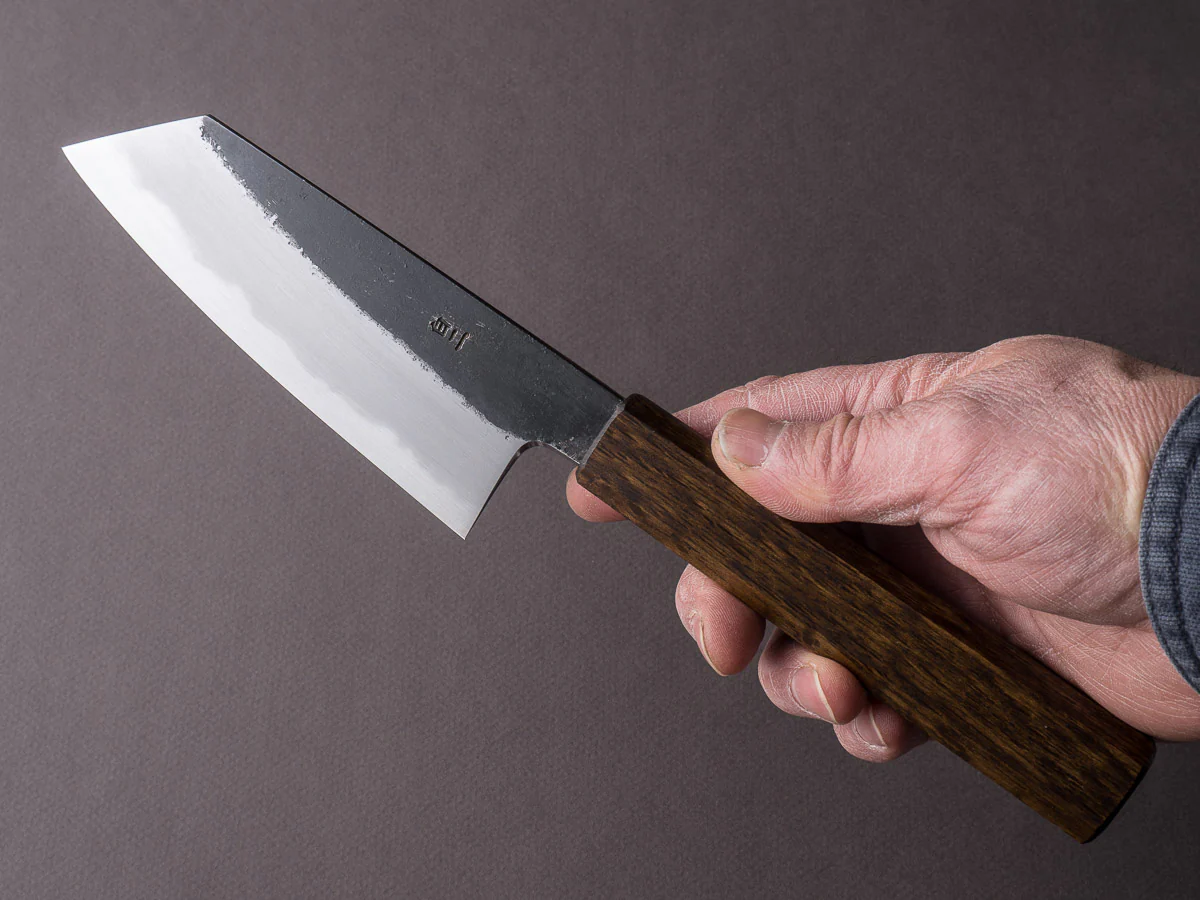 HADO - Sumi - White #2 - Kurouchi - 135mm Ko Bunka - Urushi Oak Black Handle - Image 5