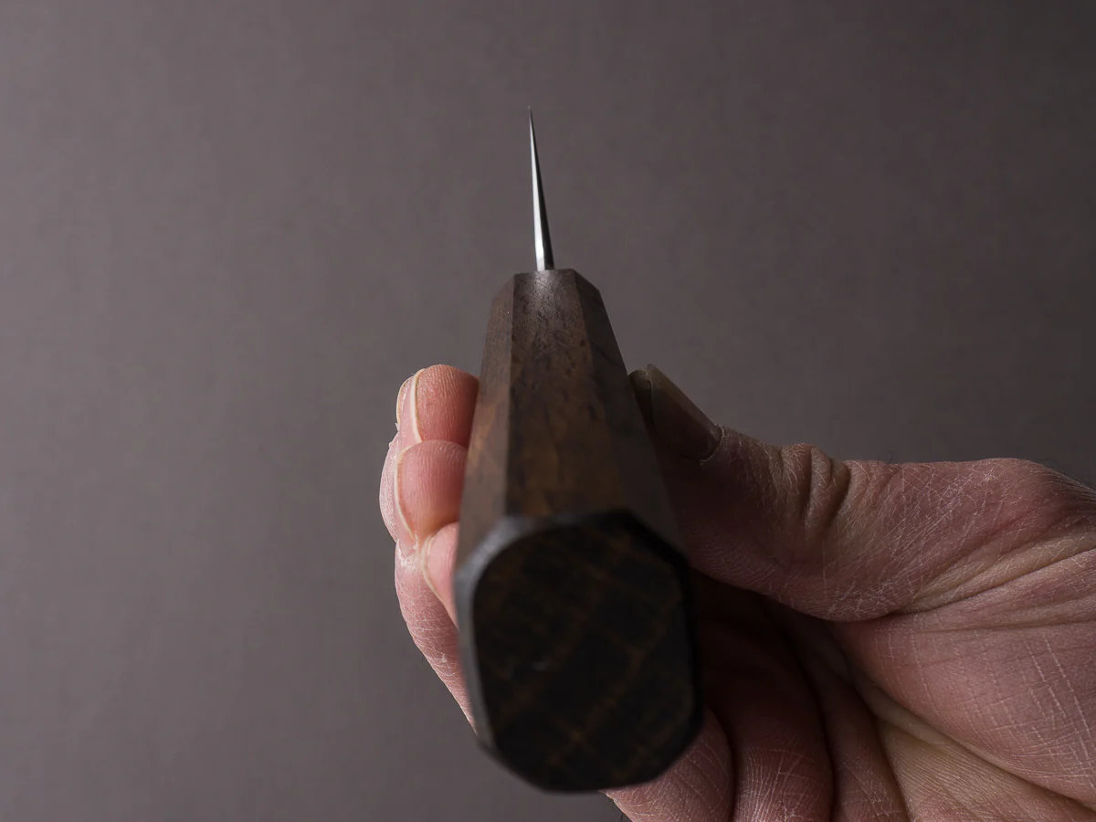 HADO - Sumi - White #2 - Kurouchi - 135mm Ko Bunka - Urushi Oak Black Handle - Image 8