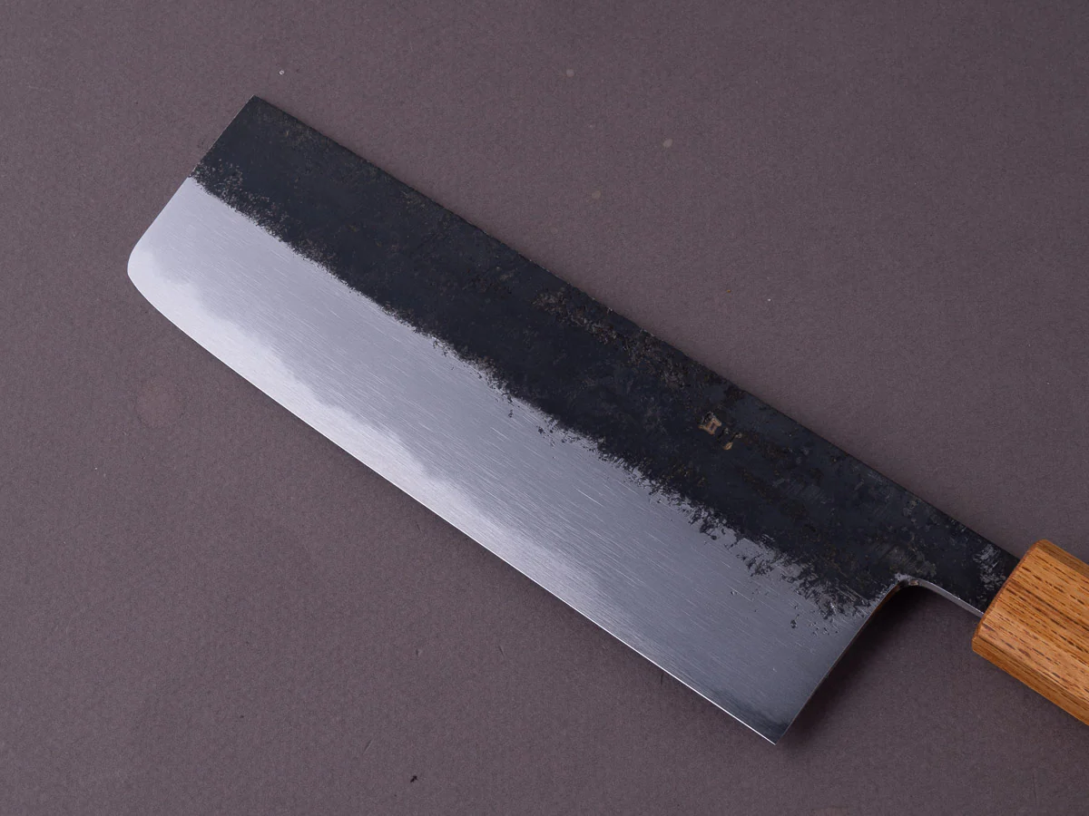 HADO - Sumi - White #2 - Kurouchi -Nakiri - 165mm - Oak Handle - Image 5