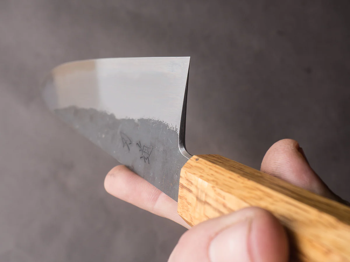 HADO - Sumi - White #2 - Kurouchi - 240mm Gyuto - Oak Handle - Image 9