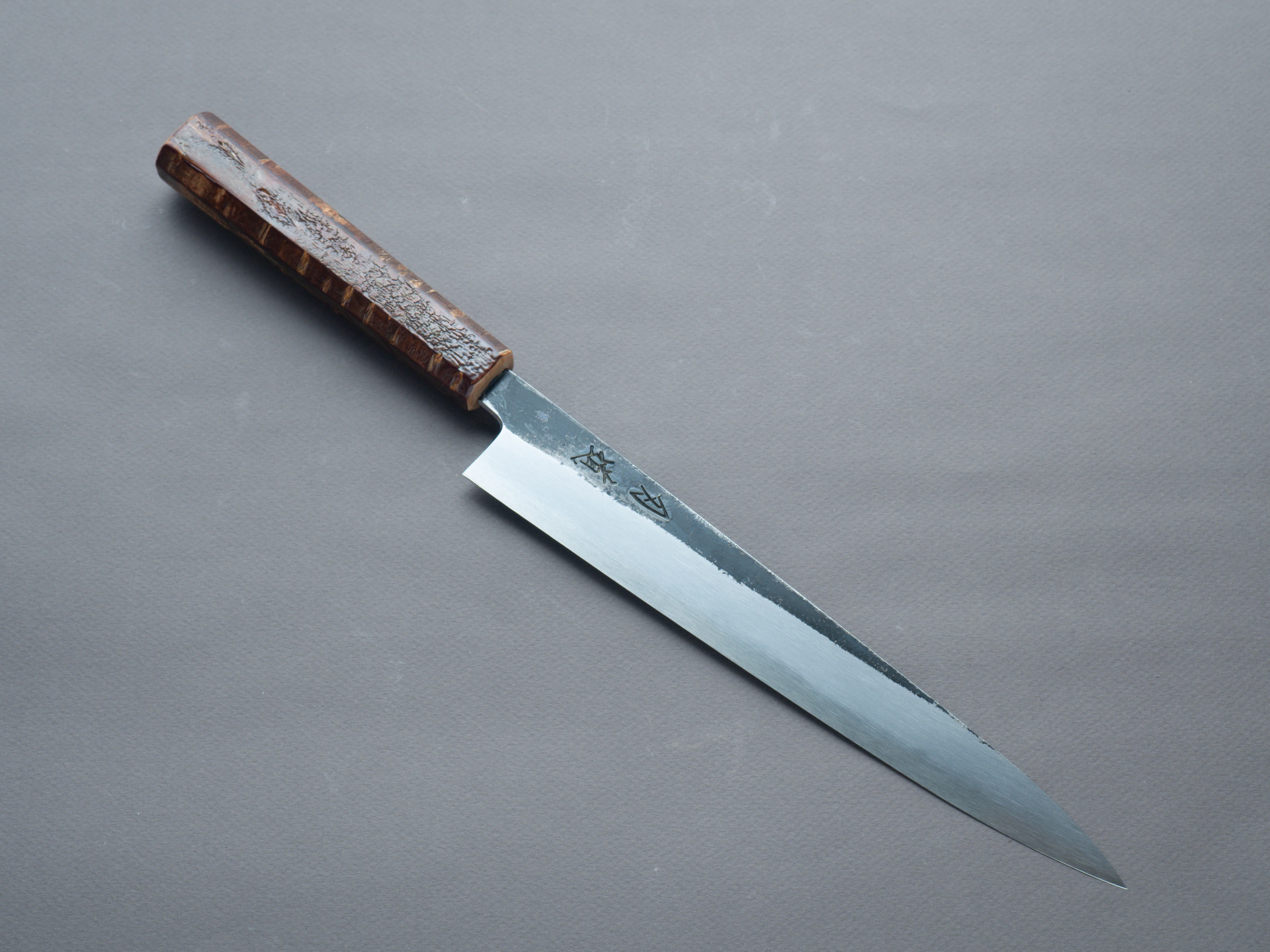 HADO - Sumi - White #2 - Kurouchi - 240mm Sujihiki - Cherry Bark Handle