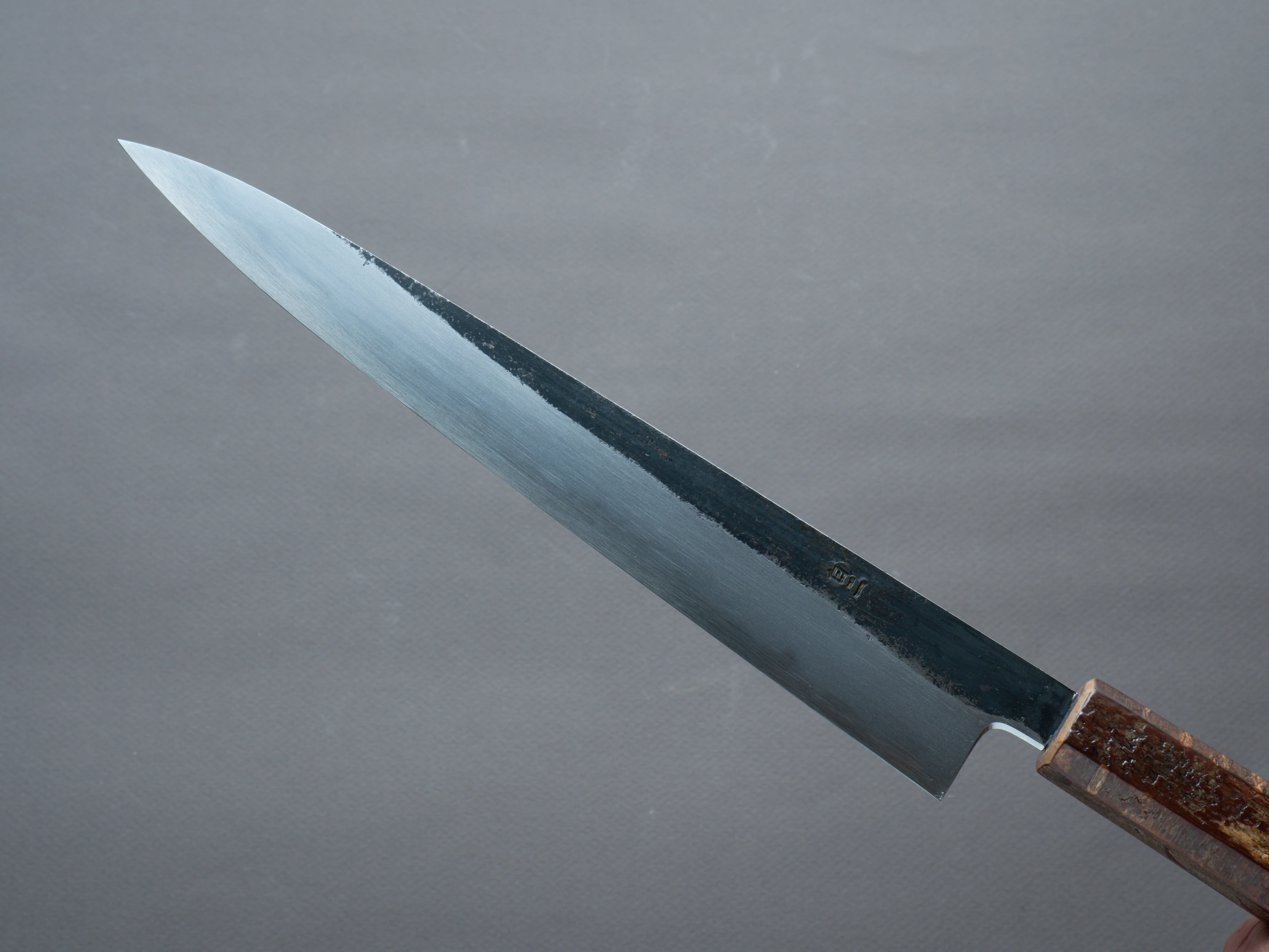 HADO - Sumi - White #2 - Kurouchi - 240mm Sujihiki - Cherry Bark Handle - Image 3