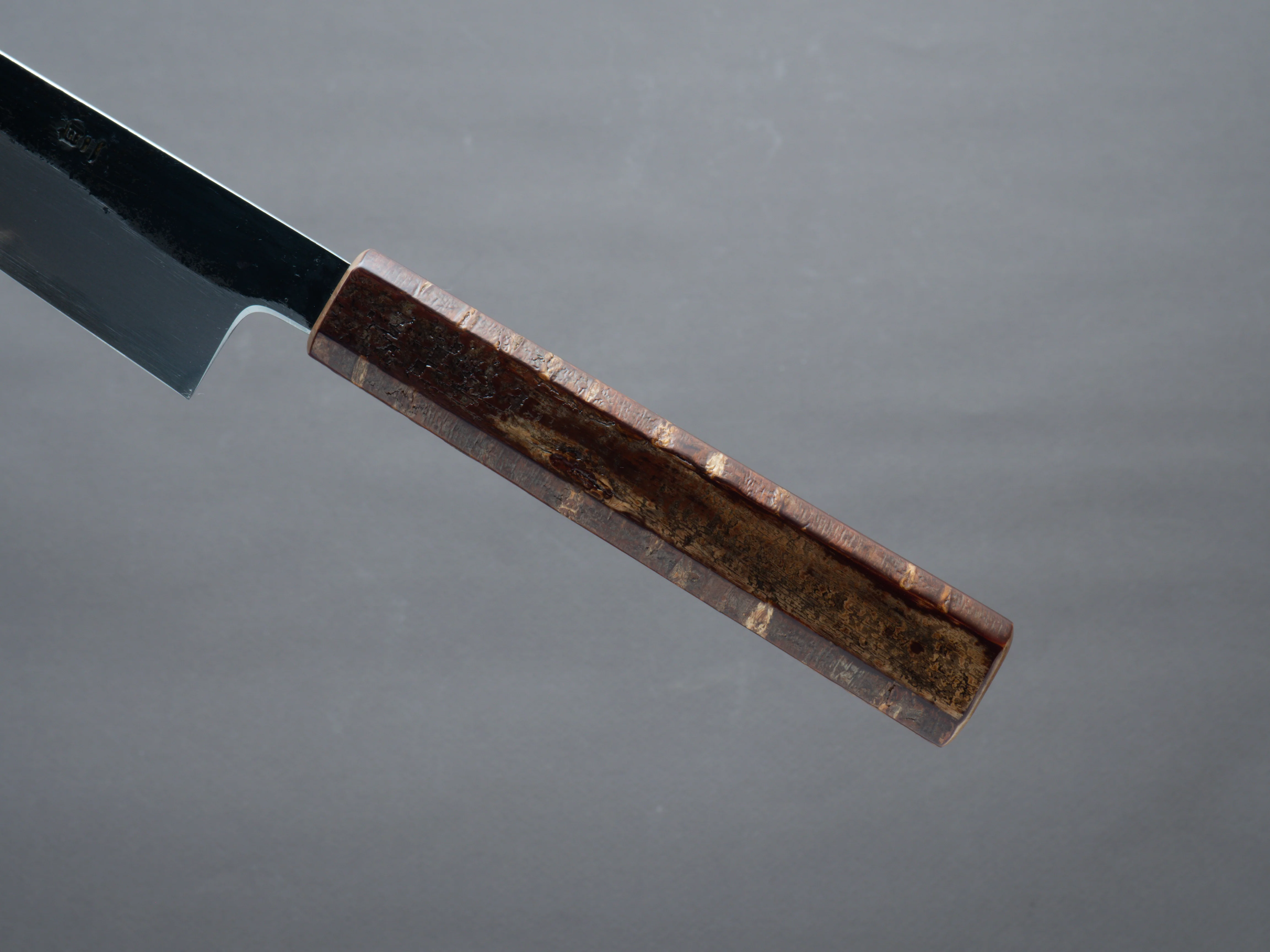 HADO - Sumi - White #2 - Kurouchi - 240mm Sujihiki - Cherry Bark Handle - Image 5