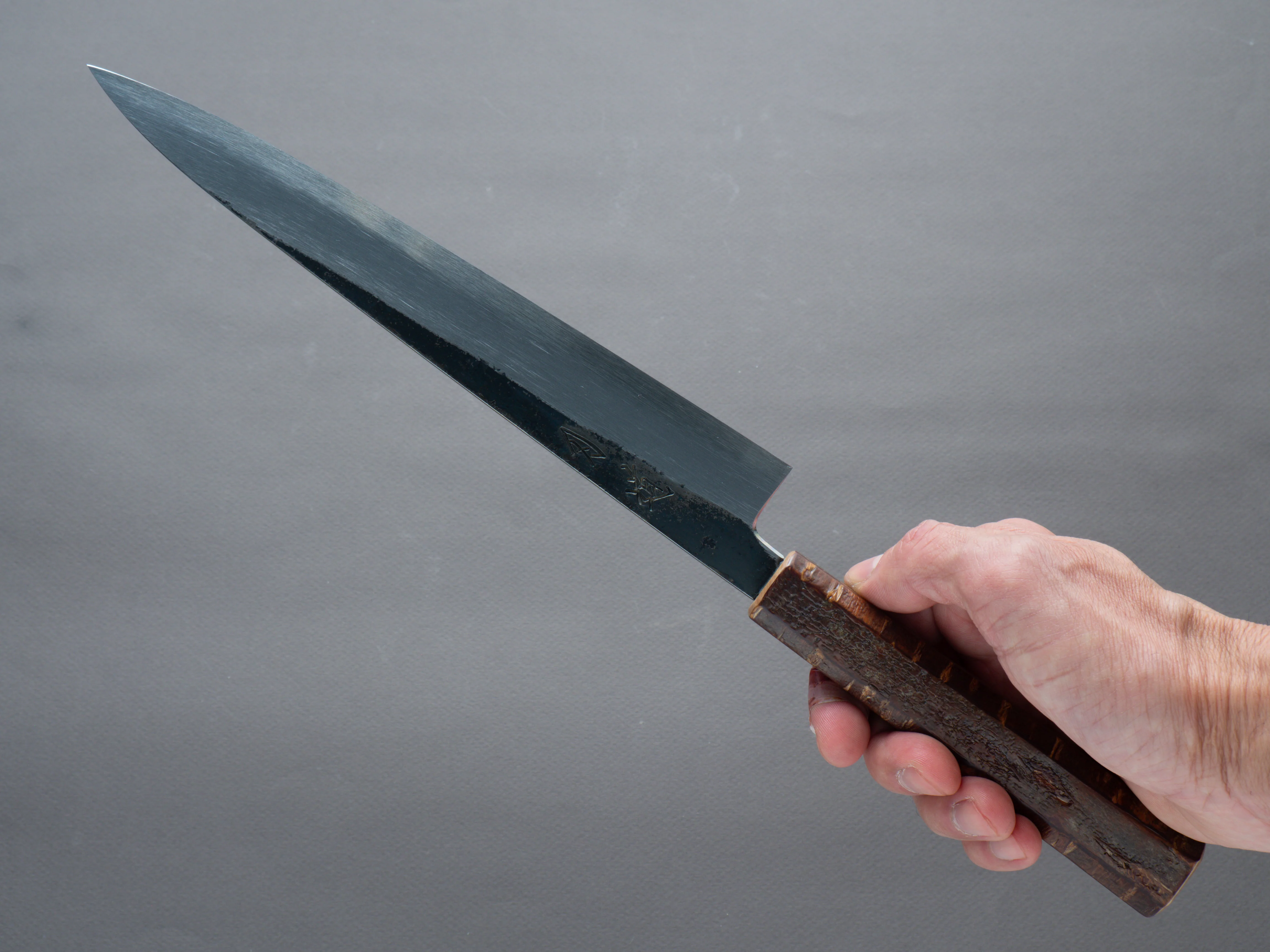 HADO - Sumi - White #2 - Kurouchi - 240mm Sujihiki - Cherry Bark Handle - Image 7