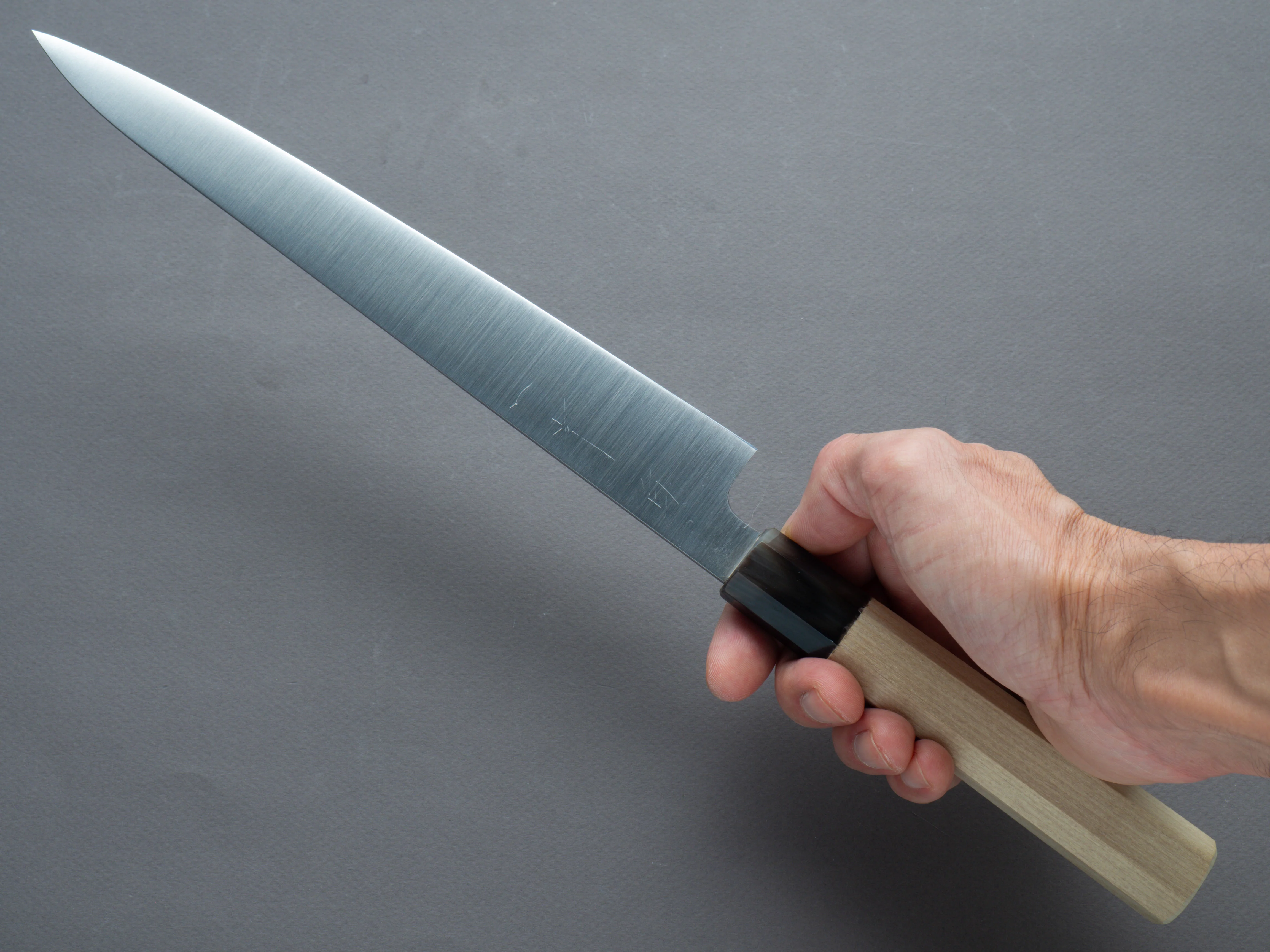 Hitohira - AH - Hagane - Sujihiki - 240mm - Magnolia Handle - Image 7