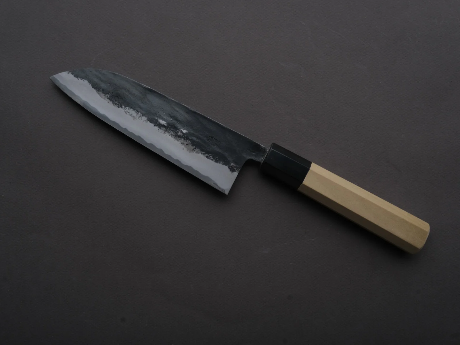 Hitohira - Blue #1 - Kurouchi - Santoku - 165mm - Magnolia Handle - Image 2