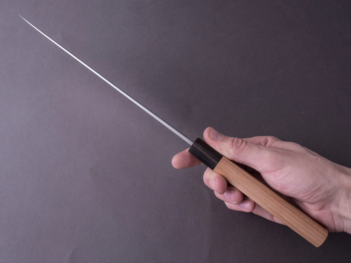 Hitohira - Futana - Ginsan - Migaki - Gyuto - 240mm - Cherry Handle - Image 10