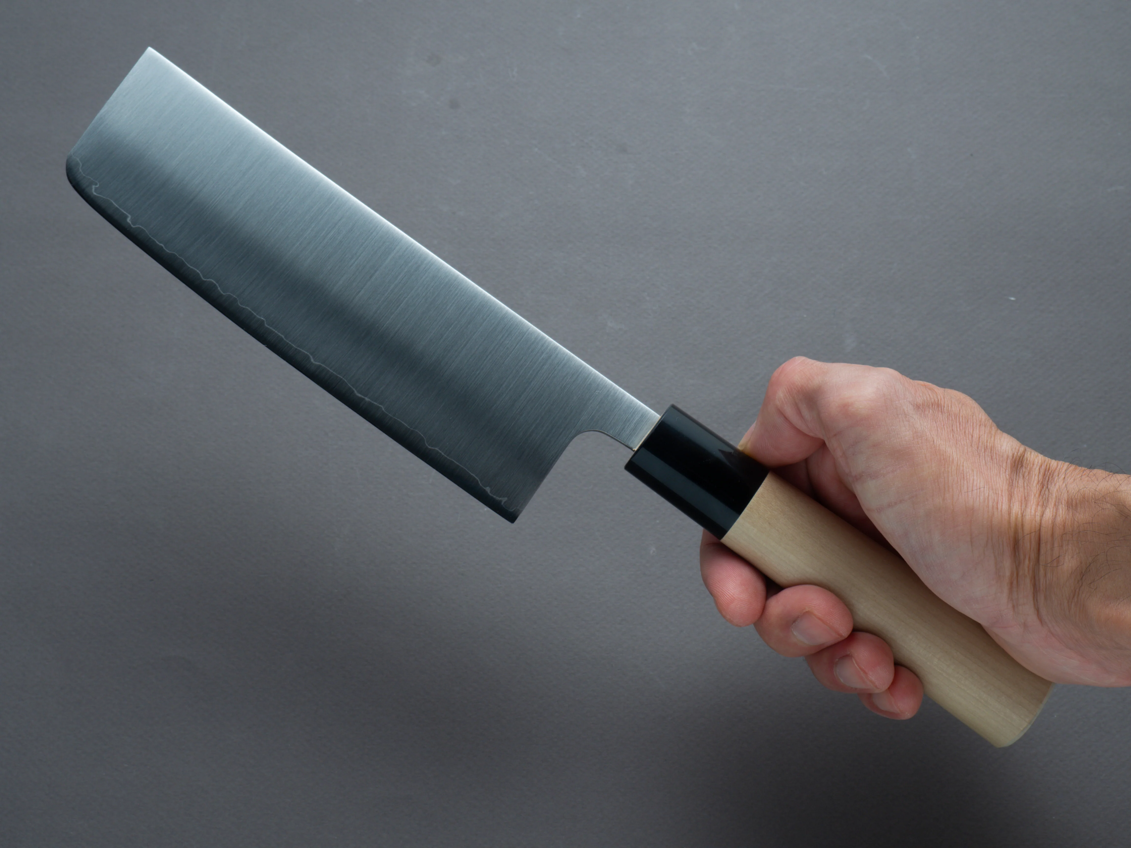 Hitohira - Futana - Stainless - Migaki - 165mm - Nakiri - D-Shape Magnolia Handle - Image 6