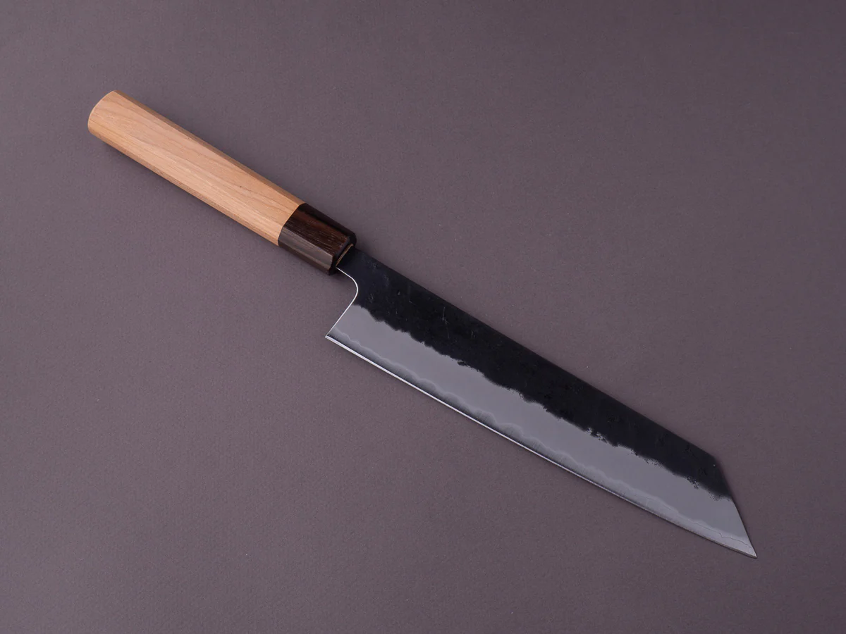 Hitohira - Futana - Super Blue - Kurouchi Nashiji - 210mm Kiritsuke Gyuto - Cherry Handle