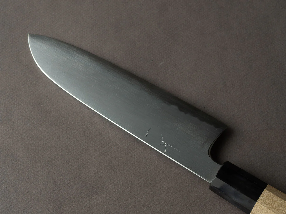Hitohira - Gorobei x Rikichi - Blue #2 Kasumi - 165mm Santoku - Ho Wood Handle - Image 2