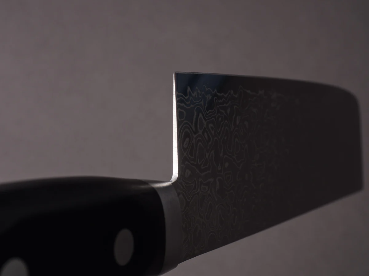 Hitohira - HG - Damascus - 165mm Nakiri - Western Handle - Image 10