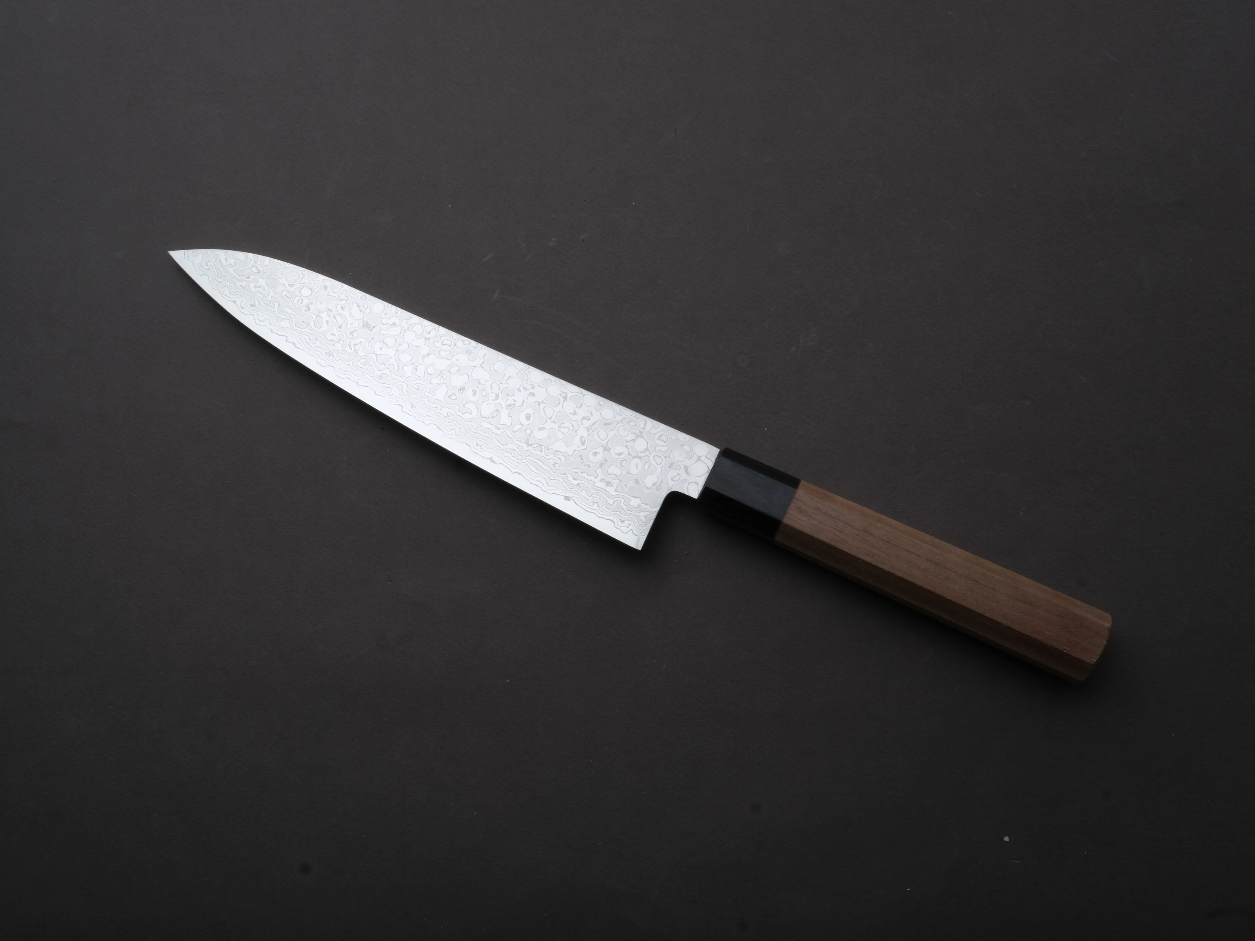 Hitohira - HG - Damascus - Gyuto - 210mm - Walnut Handle - Image 2