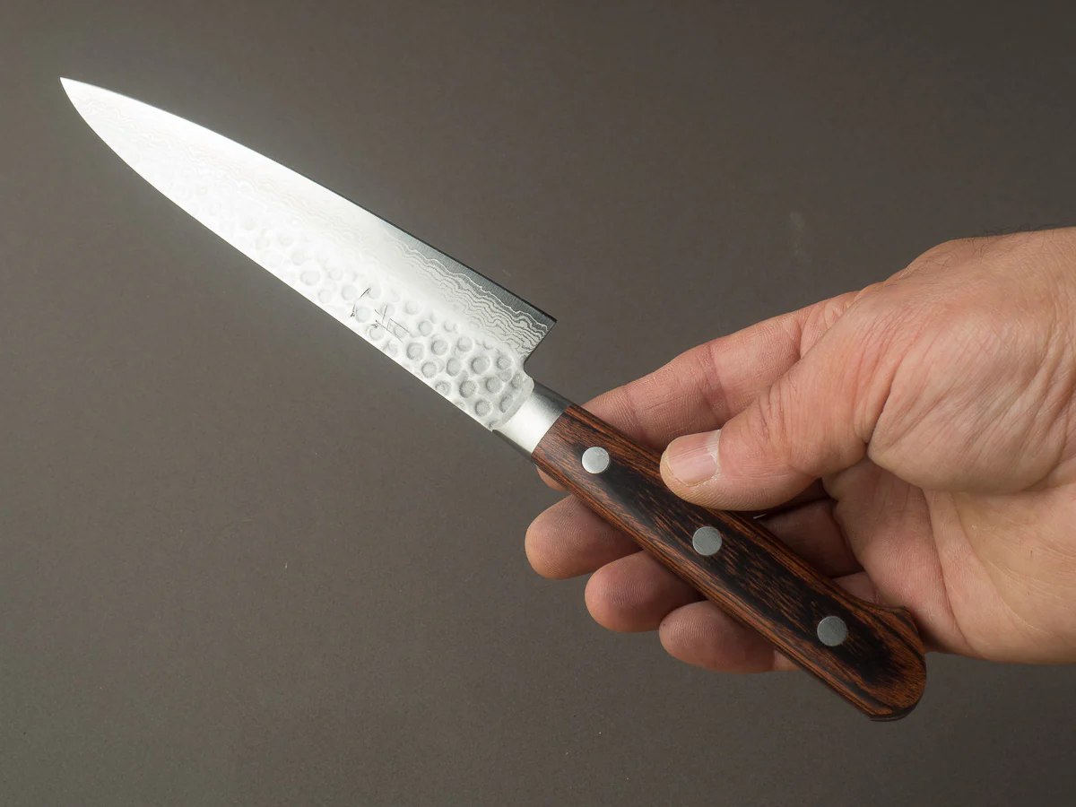 Hitohira - HG - Tsuchime Damascus - 140mm - Petty - Western Handle - Image 5