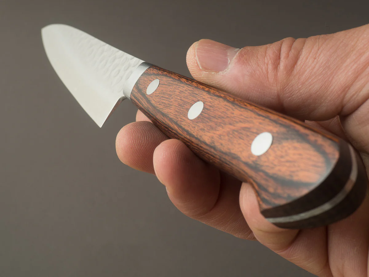 Hitohira - HG - Tsuchime Damascus - 140mm - Petty - Western Handle - Image 9