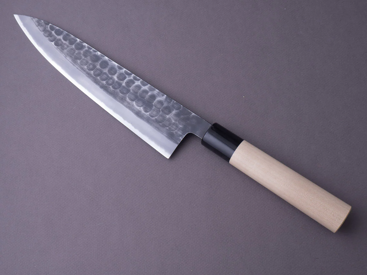 Hitohira - Hinode - White #2 Tsuchime - 240mm Gyuto - Ho Wood Handle - Image 7