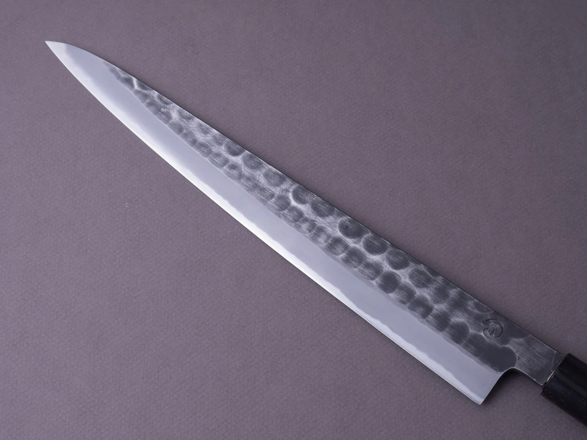 Hitohira - Hinode - White #2 Tsuchime - 270mm Sujihiki - Ho Wood Handle - Image 7