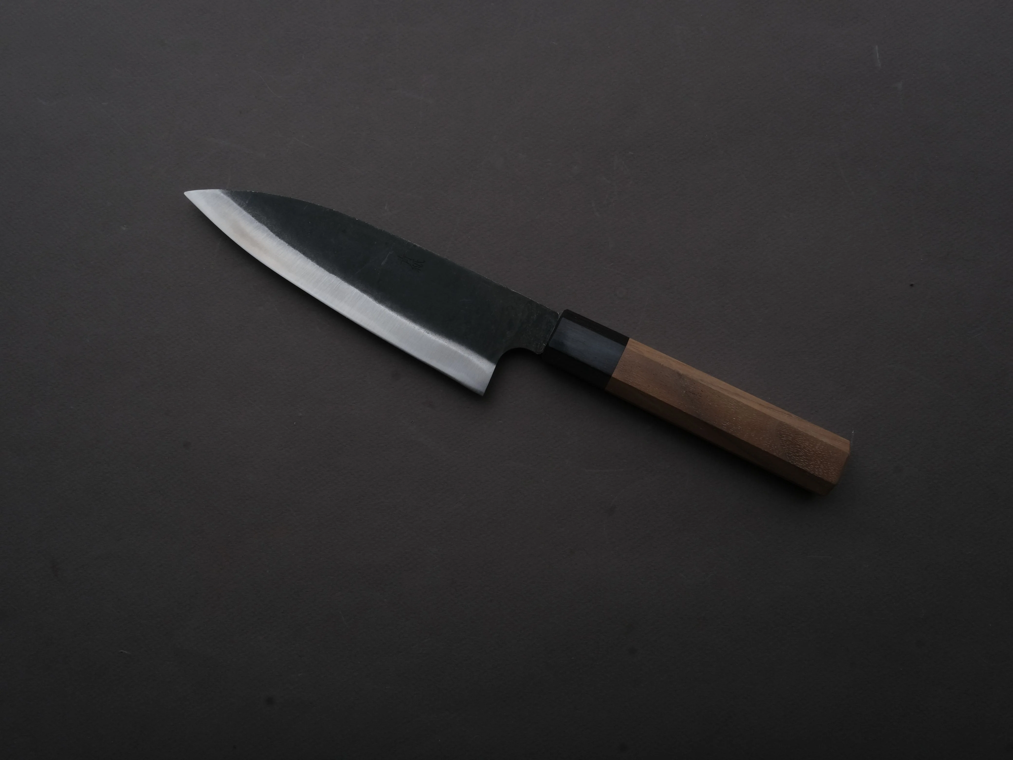 Hitohira - Hizen - Blue #1 - Kurouchi - Gyuto - 155mm - Walnut Handle - Image 2