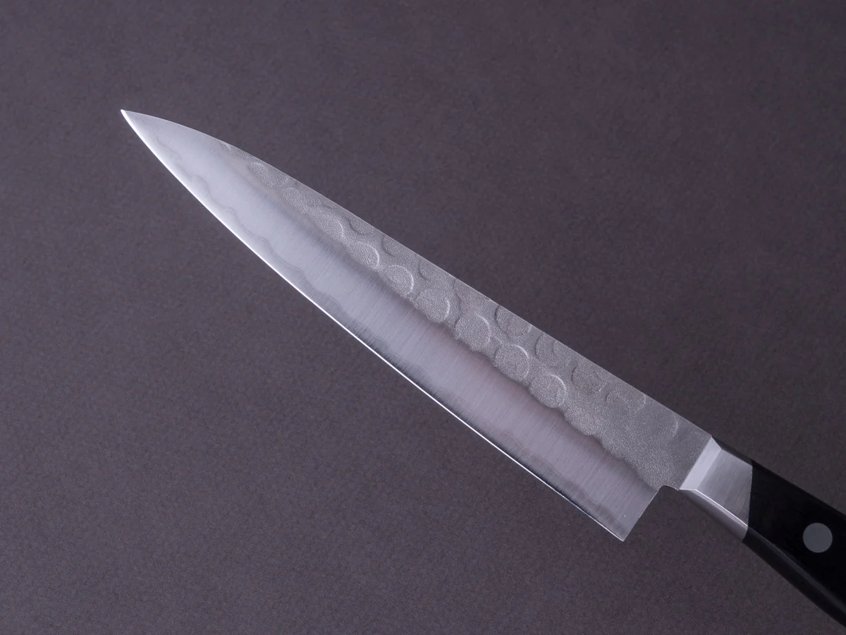 Hitohira - Imojiya Kuma - Blue #2 - Nashiji/Tsuchime - Petty - 135mm - Western Handle - Image 5