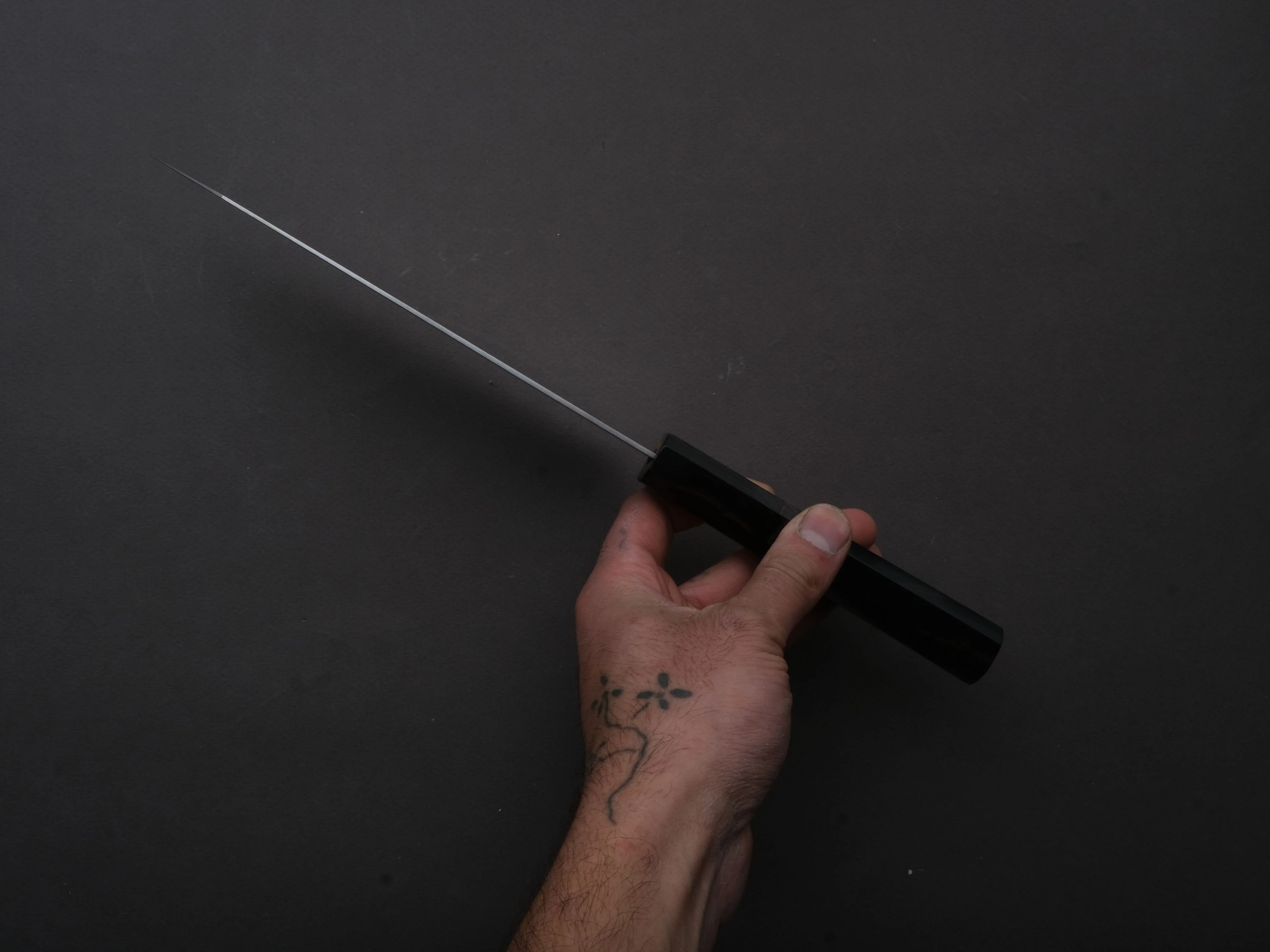 Hitohira - Imojiya - TH - Stainless - Bunka - 180mm - Ebony Handle - Image 5
